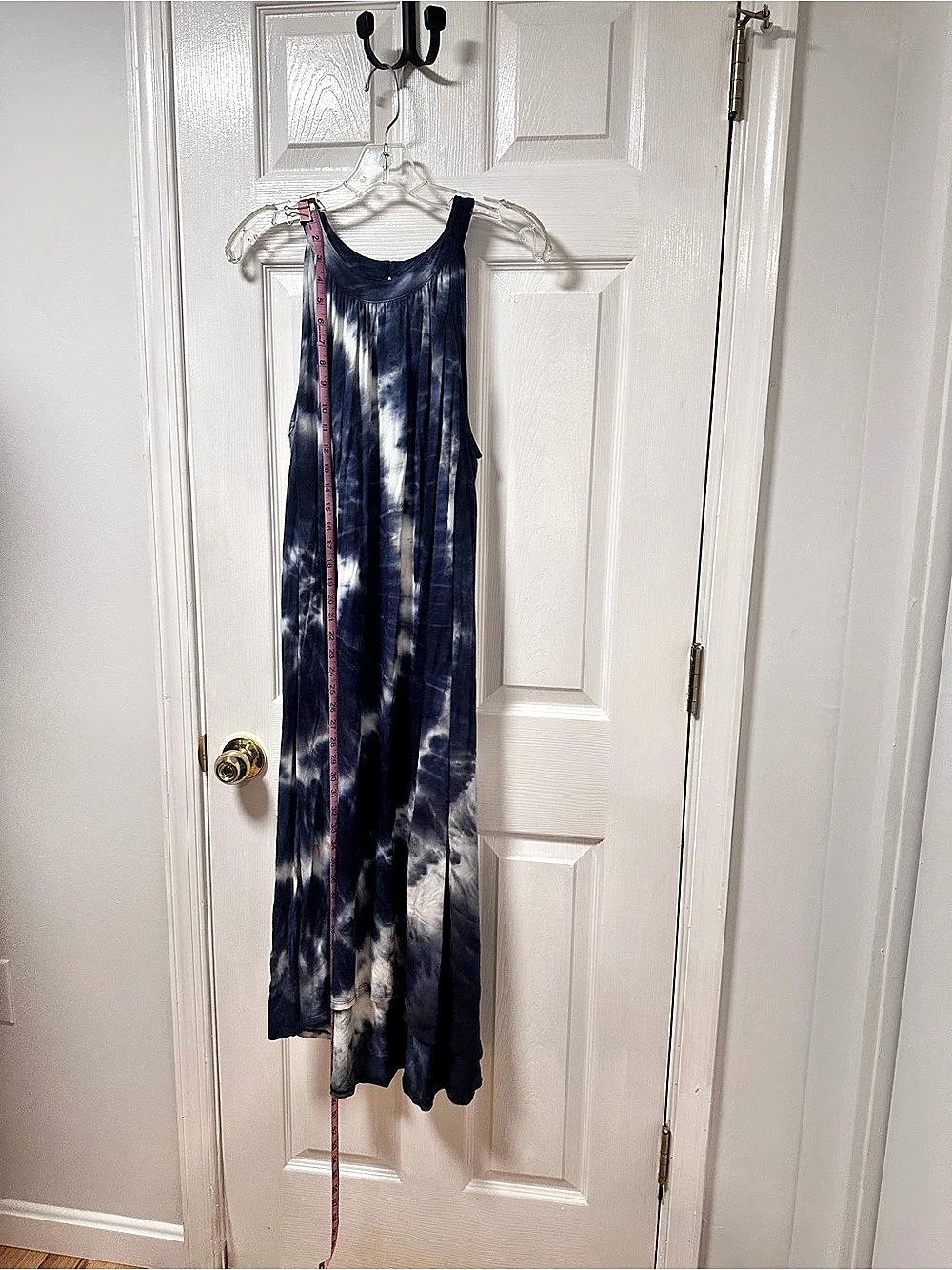 Lane Bryant Tie-Dye Maxi Dress in Blue & White